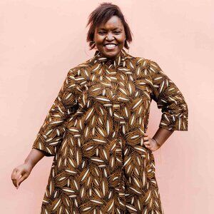 Zuri Dress "Superseed" Print Size: XL Long